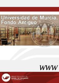 Portada:Universidad de Murcia. Fondo Antiguo