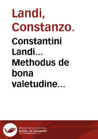 Portada:Constantini Landi... Methodus de bona valetudine tuenda...