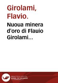 Portada:Nuoua minera d'oro di Flauio Girolami...