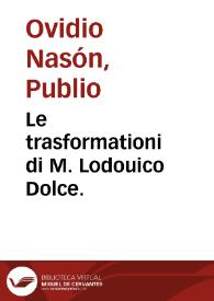 Portada:Le trasformationi di M. Lodouico Dolce.