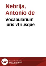 Portada:Vocabularium iuris vtriusque