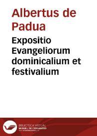 Portada:Expositio Evangeliorum dominicalium et festivalium