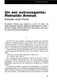 Portada:Un ser extravagante: Reinaldo Arenas