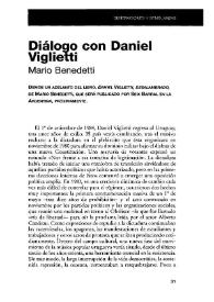 Portada:Diálogo con Daniel Viglietti / Mario Benedetti