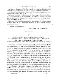 Portada:Discurso de salutación pronunciado en la sesión de la Real Academia de la Historia el 7 de diciembre de 1917, por el Correspondiente D. Pedro José de Rada y Gamió