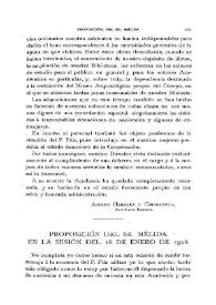 Portada:Proposición del Sr. Mélida en la sesión del 18 de enero de 1918 / José Ramón Mélida y Alinari