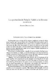 Portada:La aportación de Palacio Valdés a la literatura minera / Benigno Delmiro Coto