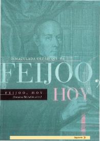 Portada:Feijoo, hoy / (Semana Marañón 2000); Inmaculada Urzainqui (ed.)