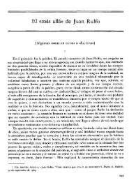 Portada:El "más allá" de Juan Rulfo (Algunas notas en torno a "Luvina") / Jorge Rodríguez Padrón