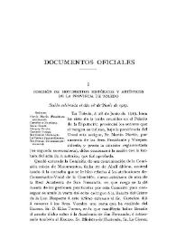 Portada:Comisión de Monumentos Históricos y Artísticos de la provincia de Toledo [Acta de la sesión celebrada el día 28 de junio de 1919]