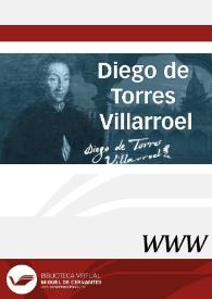 Portada:Diego de Torres Villarroel / director Manuel María Pérez López