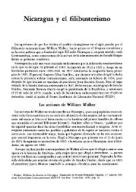 Portada:Nicaragua y el filibusterismo / Diómedes Núñez Polanco