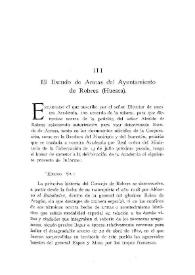 Portada:El Escudo de Armas del Ayuntamiento de Robres (Huesca) / Vicente Castañeda