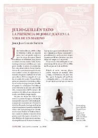 Portada:Julio Guillén Tato. La presencia de Jorge Juan en la vida de un marino / Jorge Juan Guillén Salvetti