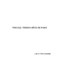 Portada:Tricicle: treinta años de risas / Juan Antonio Ríos Carratalá