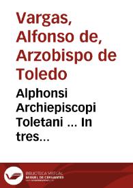 Portada:Alphonsi Archiepiscopi Toletani ... In tres Aristotelis libros De anima subtilissimae quaestiones...