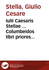 Portada:Iulii Caesaris Stellae ... Columbeidos libri priores duo...