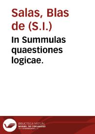 Portada:In Summulas quaestiones logicae.