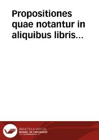Portada:Propositiones quae notantur in aliquibus libris dominicanis.