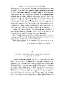 Portada:Los Archivos vaticanos y los documentos tocantes a España / Ricardo de Hinojosa