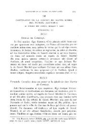 Portada:Cartulario de Santa María del Puerto (Santoña) [VII] (Conclusión) (XCVI-CII) / lo publica Don Manuel Serrano y Sanz