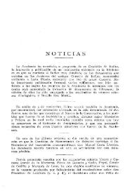 Portada:Noticias. Boletín de la Real Academia de la Historia, tomo 81 (diciembre 1922). Cuaderno VI