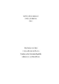 Portada:Del Siglo de Oro y de la Edad de Plata : estudios sobre literatura española dedicados a Juan Manuel Rozas / Jesús Cañas Murillo y José Luis Bernal Salgado (eds.)