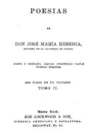 Portada:Poesías de Don José María Heredia. Tomo 2