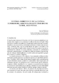 Portada:Sistemas ambientales de la cuenca superior del arroyo Langueyú (partido de Tandil, Argentina) / Laura Zulaica