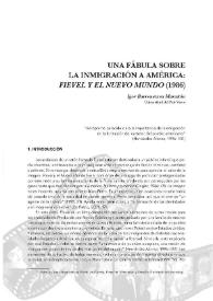 Portada:Una fábula sobre la inmigración a América : Fievel y el nuevo mundo (1986) / Igor Barrenetxea Marañón