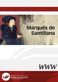 Portada:Marqués de Santillana / director Miguel Ángel Pérez Priego