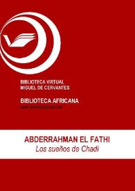 Portada:Los sueños de Chadi / Abderrahman El Fathi; ed. Enrique Lomas López