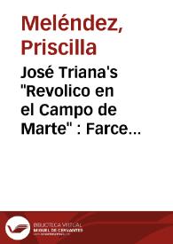 Portada:José Triana's \"Revolico en el Campo de Marte\" : Farce and Cuba's Revolutionary History / Priscilla Meléndez