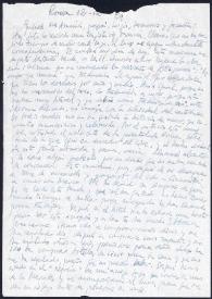 Portada:Carta de Francisco Rabal a su familia. Roma, 12 de diciembre de 1959
