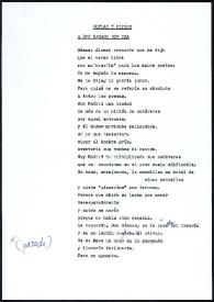 Portada:Coplas de Francisco Rabal, \"A don Dámaso sin ira’\". Calabardina, 5 de agosto de 1997