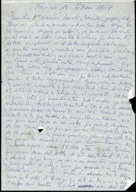 Portada:Carta de Francisco Rabal a su familia. México, 16 de febrero de 1959