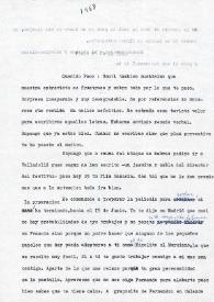 Portada:Carta de Luis Buñuel a Francisco Rabal. París, 25 de abril de 1968