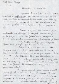 Portada:Carta de Luis Buñuel a Francisco Rabal. 10 de mayo de 1960