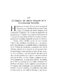 Portada:El Estatuto del obrero indígena en la Colonización Española / Luis Redonet