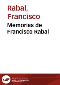 Portada:Memorias de Francisco Rabal