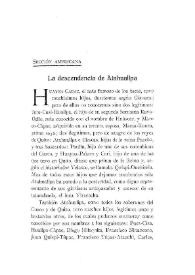 Portada:La descendencia de Atahualpa / J.G.Navarro