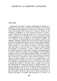 Portada:Dentro de la cuentática cortaziana / Jacinto Luis Guereña