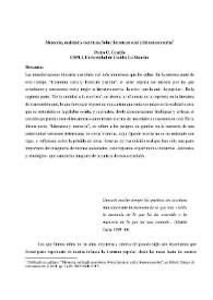 Portada:Memoria, oralidad y escritura. Sobre literatura oral y literatura escrita / Pedro C. Cerrillo