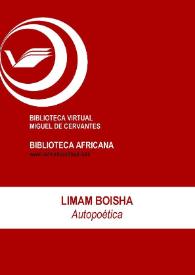 Portada:Autopoética / Limam Boisha; ed. Isabel Álvarez Fernández