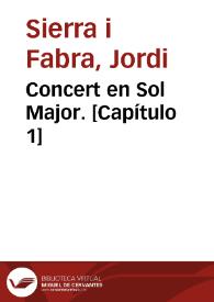 Portada:Concert en Sol Major. [Capítulo 1] / Jordi Sierra i Fabra