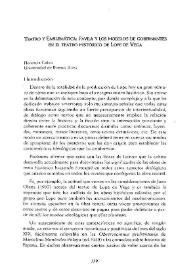 Portada:Teatro y emblemática : Favila y los modelos de gobernantes en el teatro histórico de Lope de Vega / Florencia Calvo