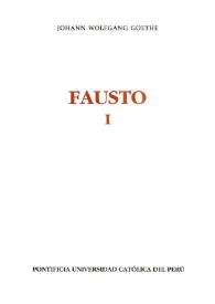Portada:Fausto I / Johann Wolfgang Goethe; traducción y presentación de Manuel Antonio Matta, litografías de Eugène Delacroix
