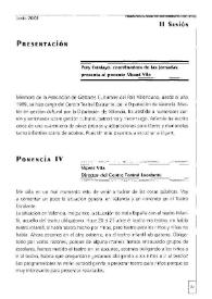 Portada:Gestión Teatral: Pública - Privada (Ponencia IV y Ponencia V) / Viçent Vila; José Gabriel L. Antuñano; Pury Estalayo