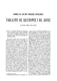 Portada:Crónica de los muy notables caualleros Tablante de Ricamonte y de Jofre, hijo del Conde Donasón / [edición de Adolfo Bonilla San Martín]