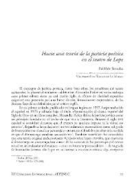 Portada:Hacia una teoría de la justicia poética en el teatro de Lope / Fréderic Serralta